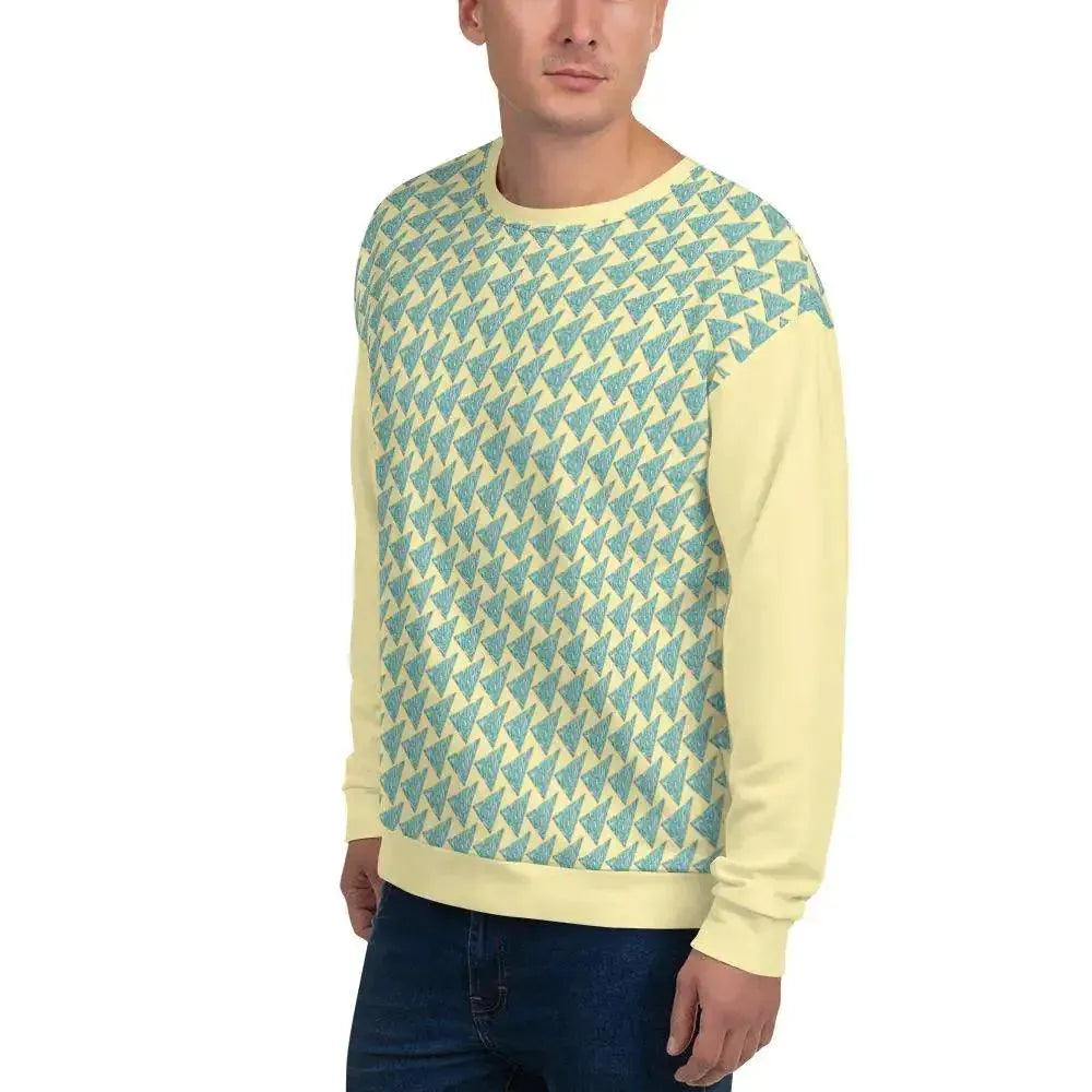 Tropical Vibe Pizza Wave Pullover for Men - Pylnam