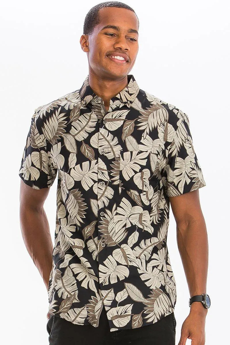 Tropical Vibes Button-Up Shirt - Pylnam