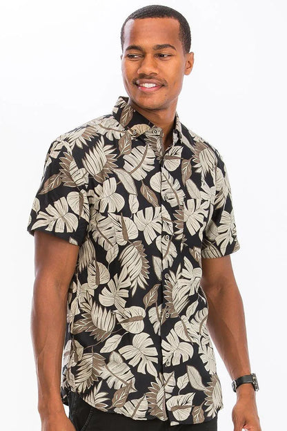 Tropical Vibes Button-Up Shirt - Pylnam