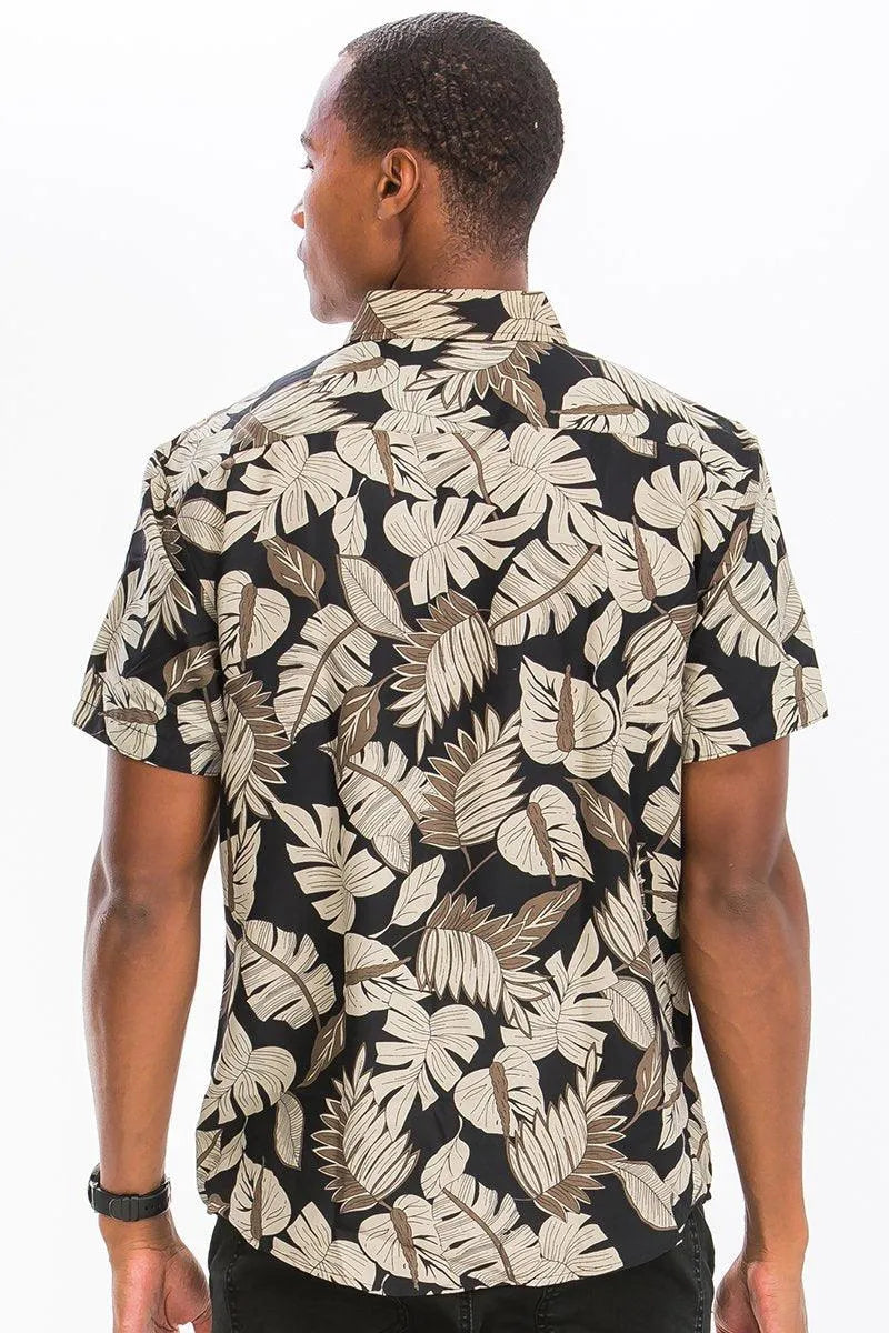 Tropical Vibes Button-Up Shirt - Pylnam