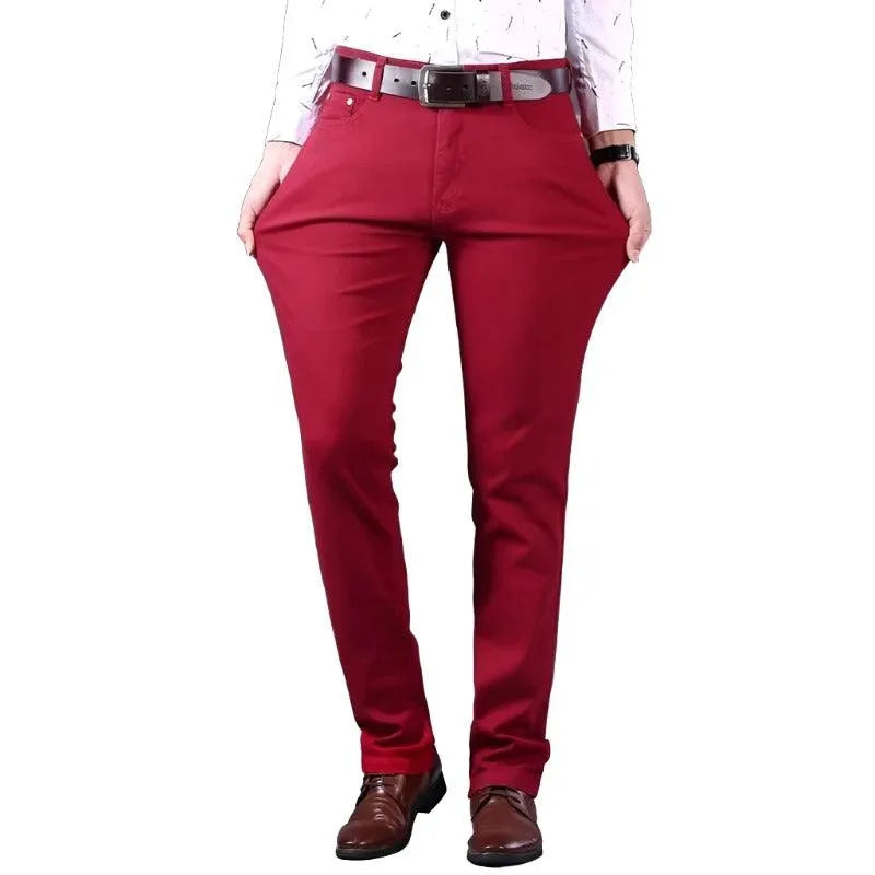 Trousers- Business Casual Solid Color - Pylnam