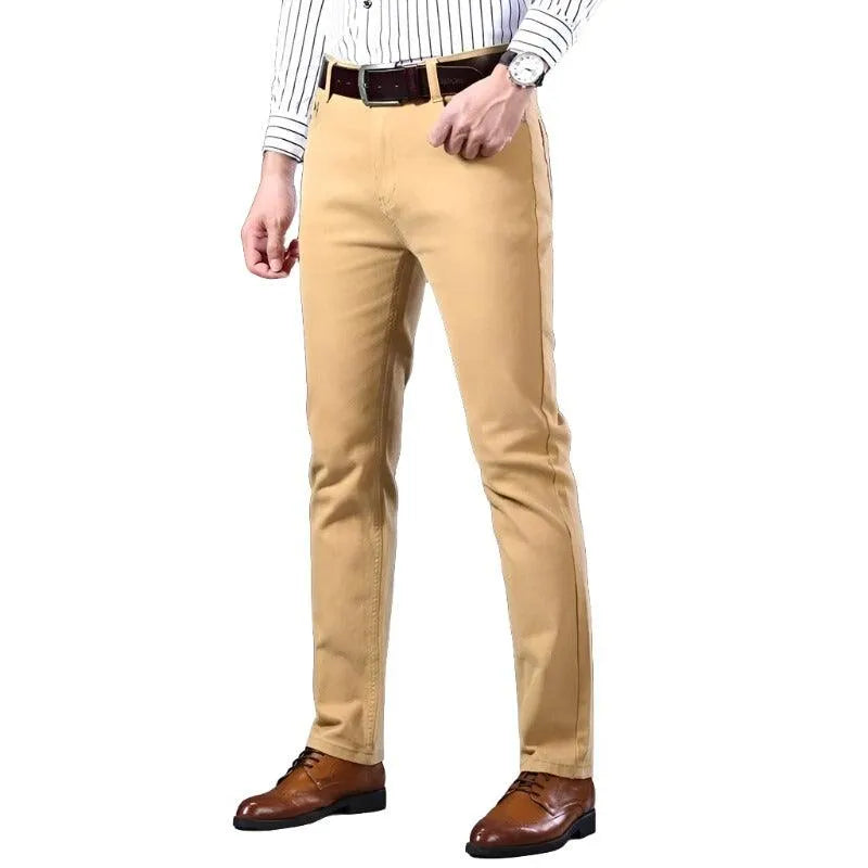 Trousers- Business Casual Solid Color - Pylnam