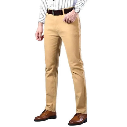 Trousers- Business Casual Solid Color - Pylnam