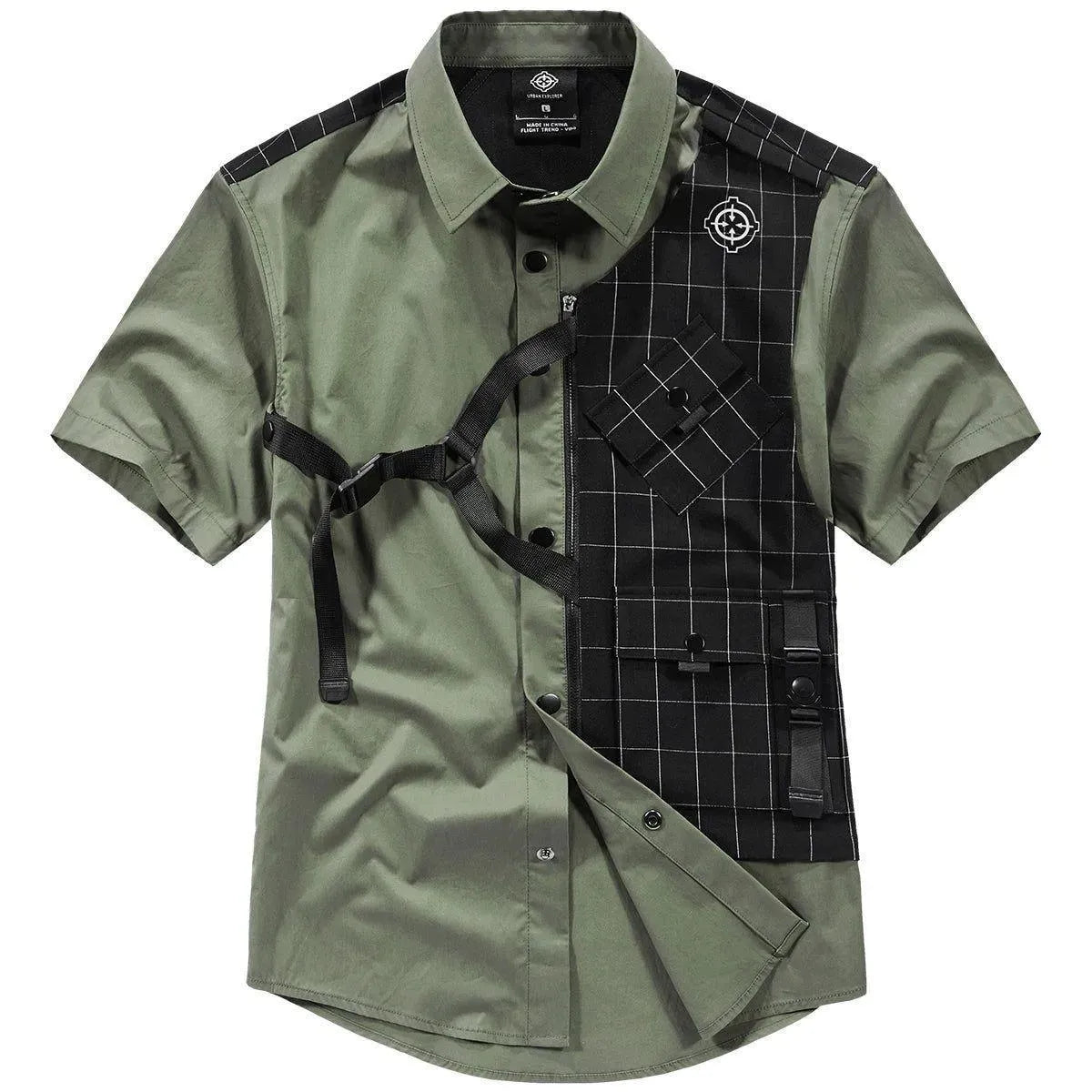 Two-Piece Mechanical Short Sleeve Shirt - Pylnam