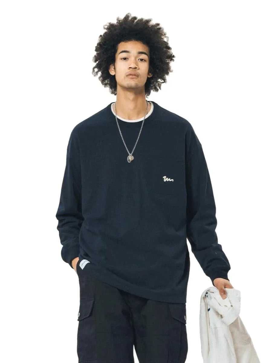 Urban Comfort Pocket Long Sleeve Tee - Pylnam