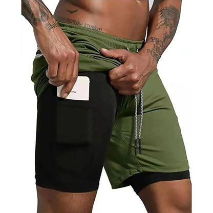 Versatile 2-in-1 Workout and Jogging Shorts - Pylnam