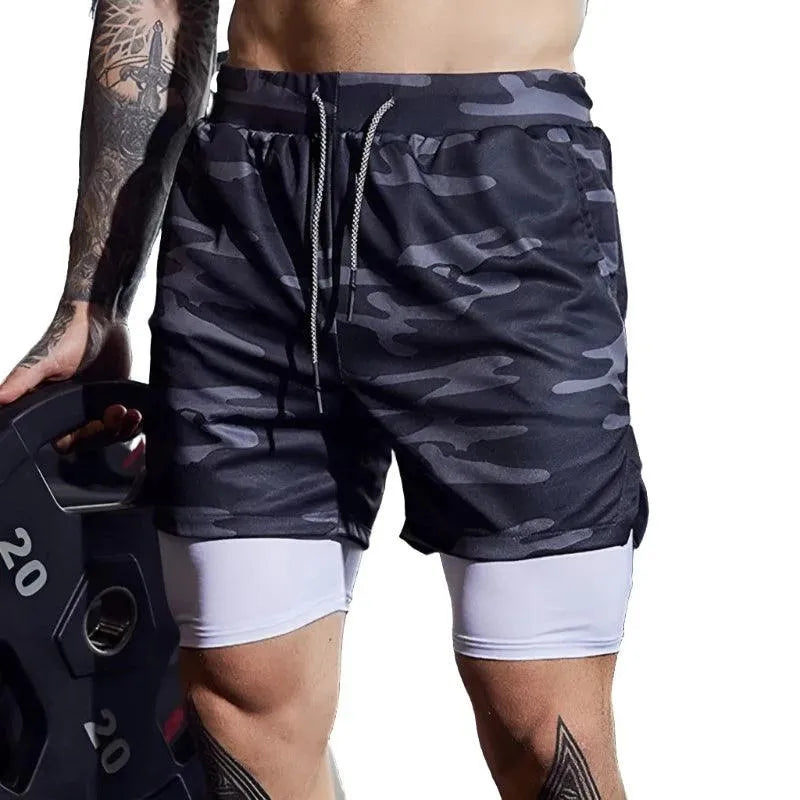 Versatile 2-in-1 Workout and Jogging Shorts - Pylnam