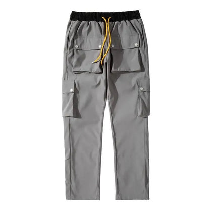 Versatile Loose Fit Multi-Pocket Trousers - Pylnam