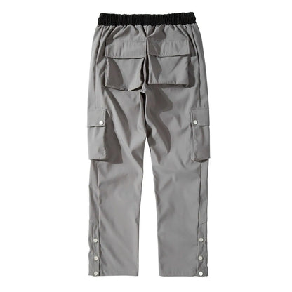 Versatile Loose Fit Multi-Pocket Trousers - Pylnam