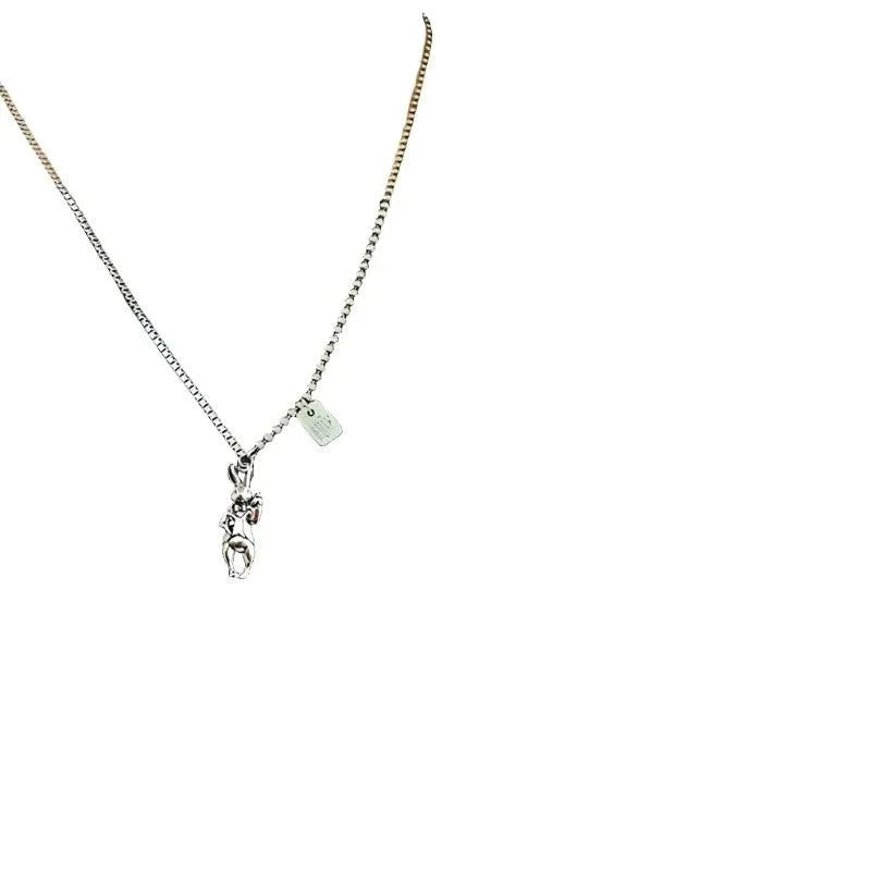 Whimsical Rabbit Charm Necklace - Pylnam