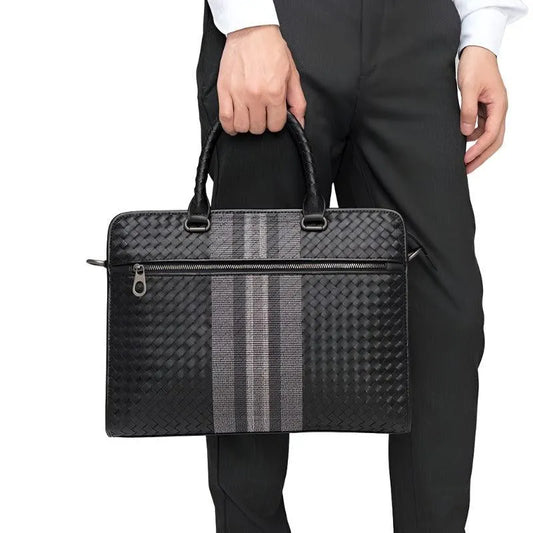 Woven Business Briefcase - Pylnam